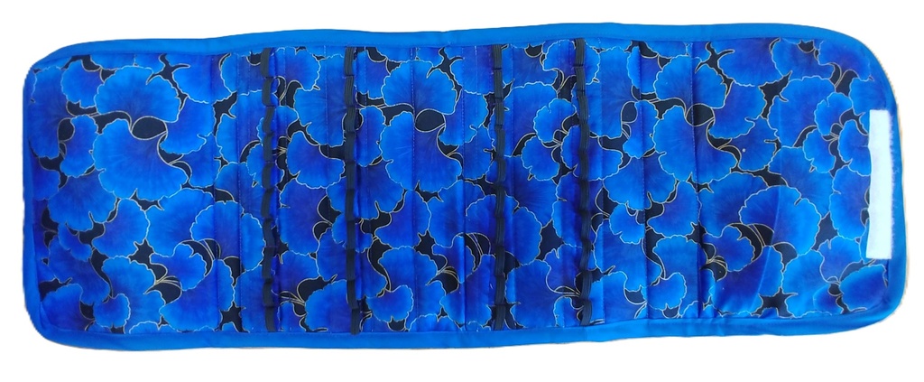 Travel Bag, Medium. Blue - fully open